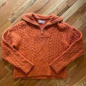 Anthropologie Orange Sweater